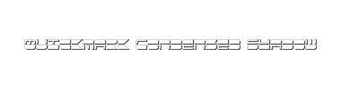 Carattere Quickmark Condensed Shadow