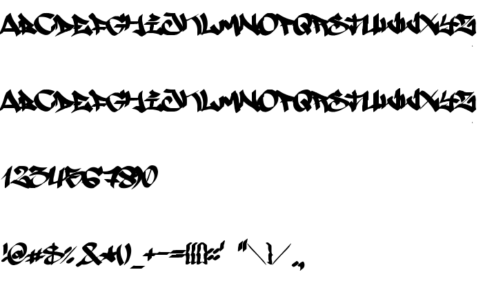 Anteprima carattere Searfont