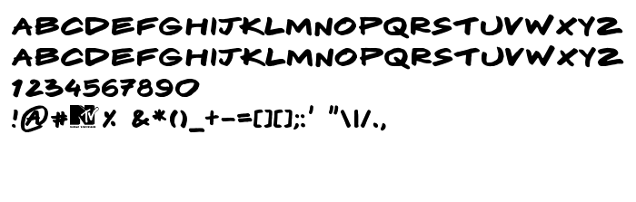 Anteprima carattere Komix