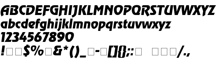 Anteprima carattere AGRevueCyr Italic