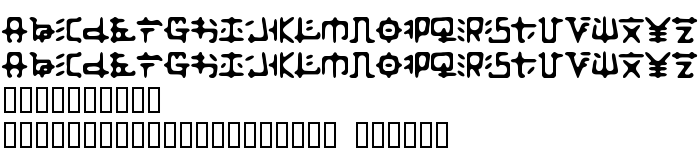 Anteprima carattere Zaibatsu