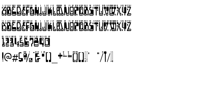 Anteprima carattere Boron