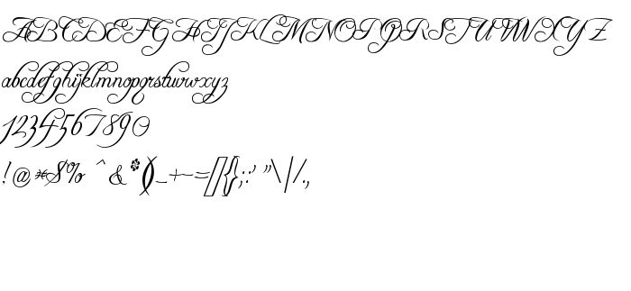 Anteprima carattere Freebooter Script