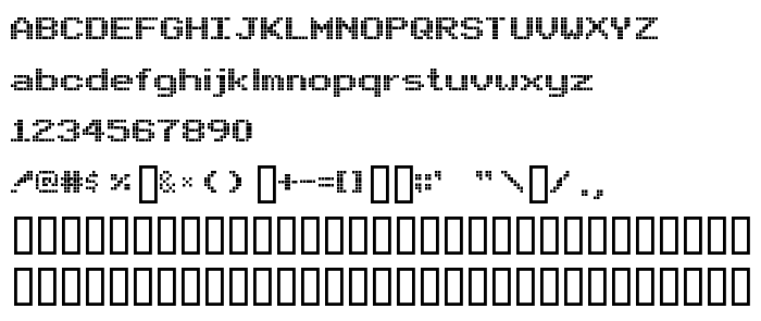 Anteprima carattere Arcade