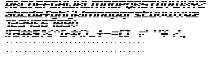 Anteprima carattere D3 Digitalism Italic