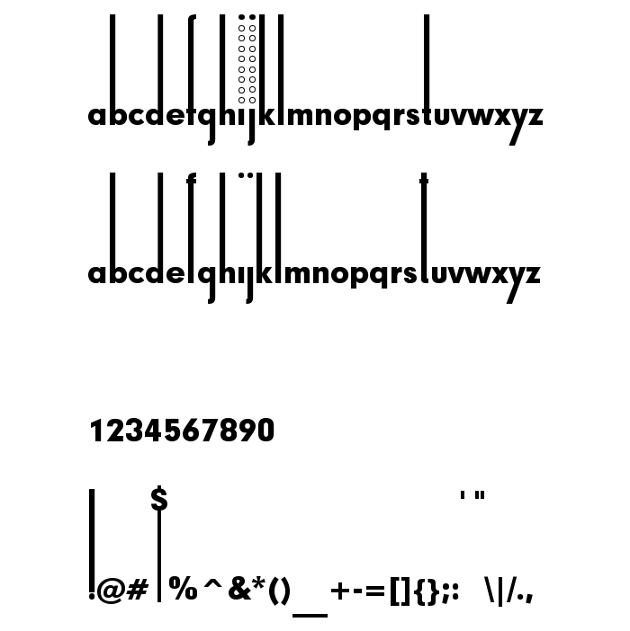 Anteprima carattere Thiamine