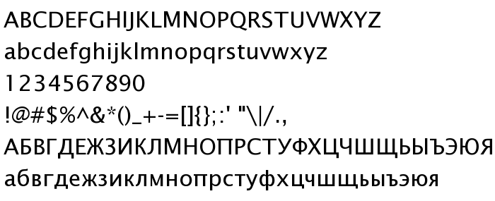 Anteprima carattere LucidaSanTCY