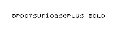 Carattere BPdotsUnicasePlus Bold