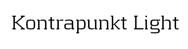 Carattere Kontrapunkt Light