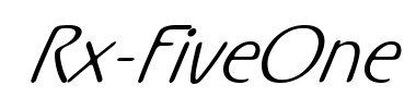 Carattere Rx-FiveOne