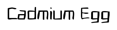 Carattere Cadmium Egg