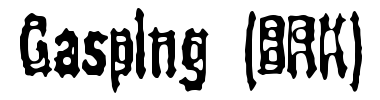Carattere Gasping (BRK)